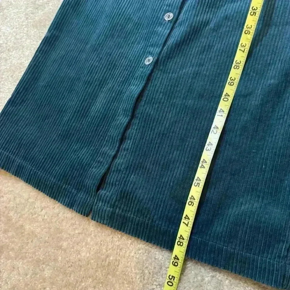 Vintage FADS 90s corduroy button up down long sleeve dress farm core 90s size 6 - Picture 12 of 12